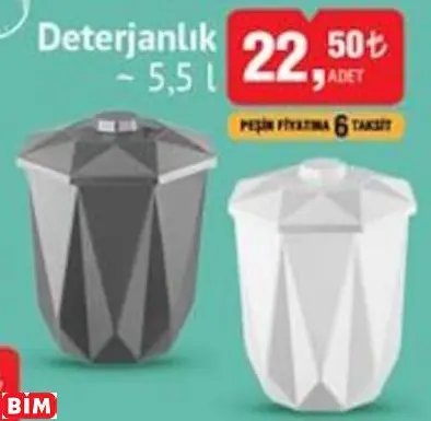 Deterjanlık  ~ 5,5 L