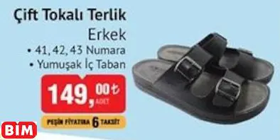 Esem Comfort Çift Tokalı Terlik  Erkek