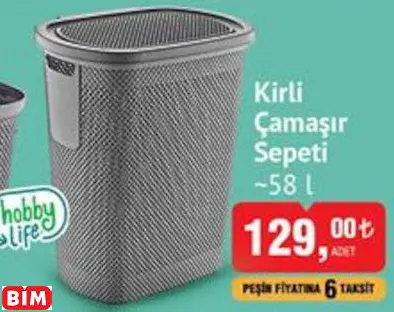 Hobby Life Kirli Çamaşır Sepeti ~58 L Hobby Life Kirli Çamaşır Sepeti ~58 L