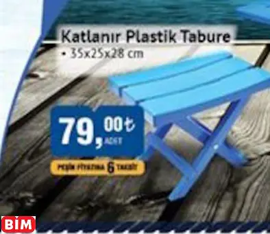 Katlanır Plastik Tabure