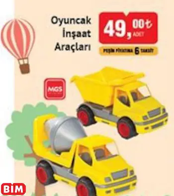 MGS Oyuncak İnşaat Araçları MGS Oyuncak İnşaat Araçları