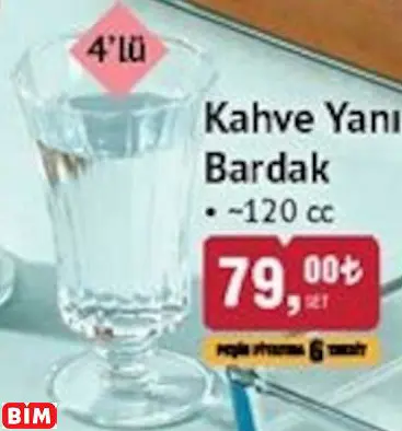 Paşabahçe Kahve Yanı Bardak Paşabahçe Kahve Yanı Bardak