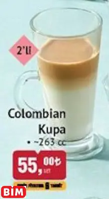 Paşabahçe Colombian Kupa Paşabahçe Colombian Kupa