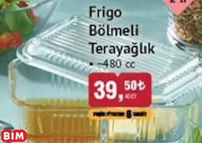 Paşabahçe Frigo Bölmeli Terayağlık Paşabahçe Frigo Bölmeli Terayağlık