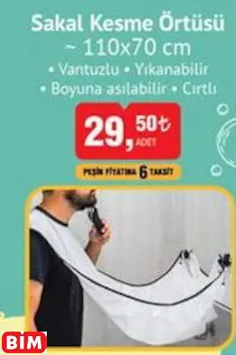 Sakal Kesme Örtüsü ~ 110x70 cm Sakal Kesme Örtüsü ~ 110x70 cm