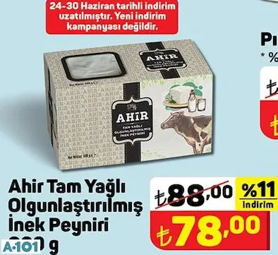 Ahir Tam Yağlı İnek Peyniri