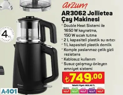 Arzum Çay Makinesi