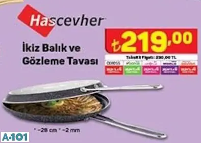 Hascevher İkiz Balık Ve Gözleme Tavası