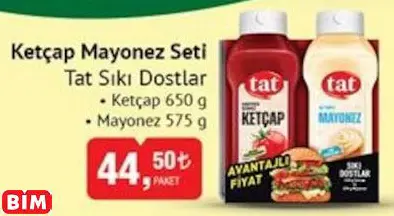 Tat Sıkı Dostlar Ketçap Mayonez Seti