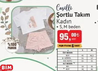 Casilli Şortlu Takım Kadın