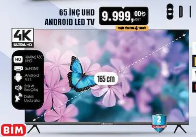 Dijitsu 65 İnç Uhd  Android Led Tv/Televizyon