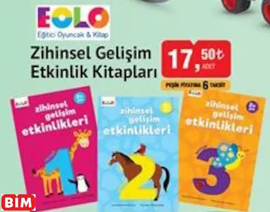 Eolo Zihinsel Gelişim Etkinlik Kitapları Eolo Zihinsel Gelişim Etkinlik Kitapları