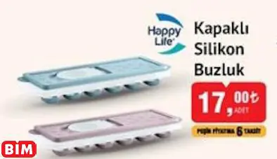 Happy Life Kapaklı Silikon Buzluk