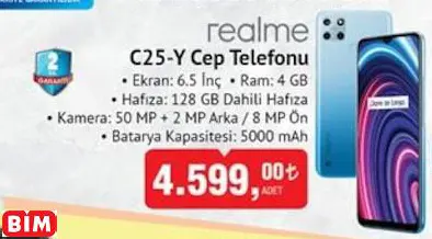 Realme C25-Y Cep Telefonu