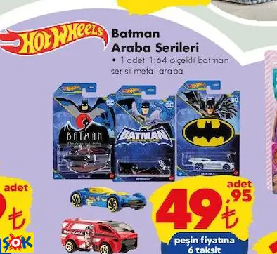 Hot Wheels Batman Araba Serileri