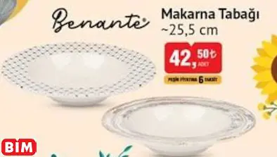 Benante Makarna Tabağı