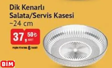 Colorina Dik Kenarlı  Salata/Servis Kasesi