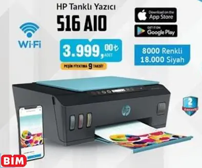 HP HP Tanklı Yazıcı 516 aio HP HP Tanklı Yazıcı 516 aio