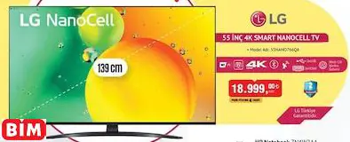 LG 55 İnç 4K Smart Nanocell Tv/Akıllı Televizyon