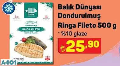 balık dünyası dondurulmuş ringa fileto