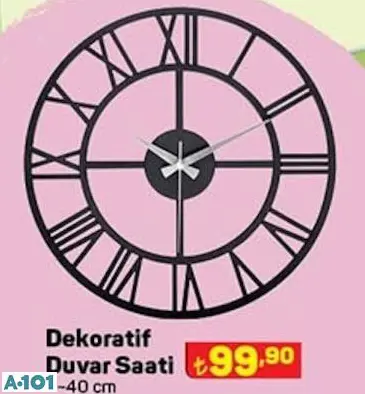 dekoratif duvar saati