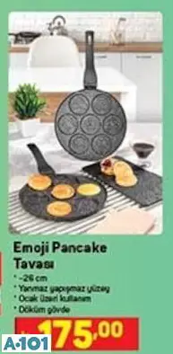 emoji pancake tavası