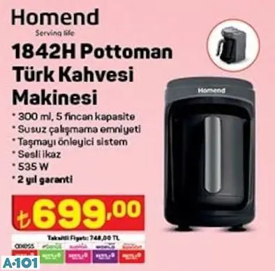 homend türk kahve makinesi