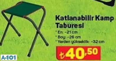 katlanabilir kamp taburesi