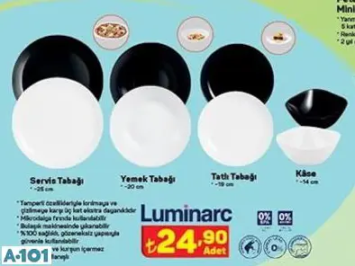 Luminarc Servis Tabağı