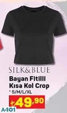 Silk&Blue Fitilli Kısa Kol Crop