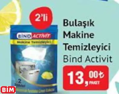 Bind Activit Bulaşık Makine Temizleyici