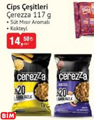 Çerezza  Cips Çeşitleri