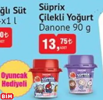 Danone  Süprix Çilekli Yoğurt