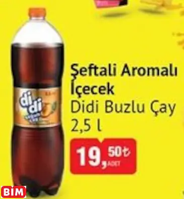 Didi Buzlu Çay   Şeftali Aromalı İçecek