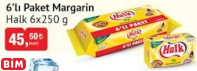 Halk  6’Lı Paket Margarin