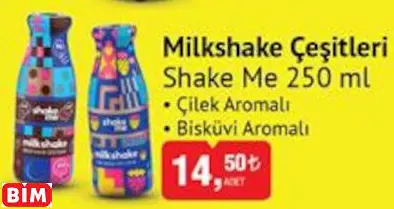 Shake Me  Milkshake Çeşitleri