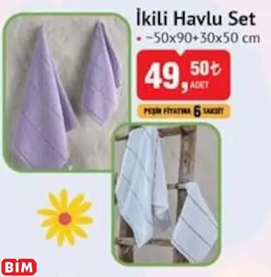 İkili Havlu Set