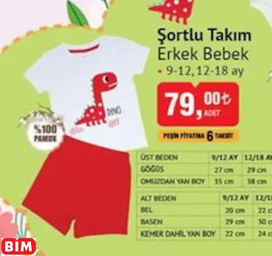 Babyco Şortlu Takım Erkek Bebek