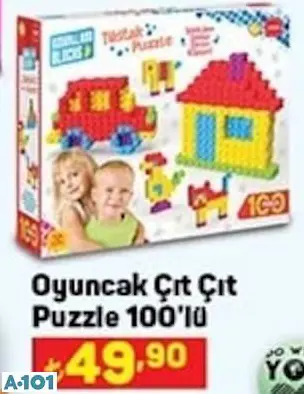 Oyuncak Çıt Çıt Puzzle 100'Lü