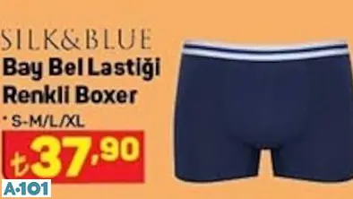 Silk&Blue Bel Lastiği Renkli Boxer