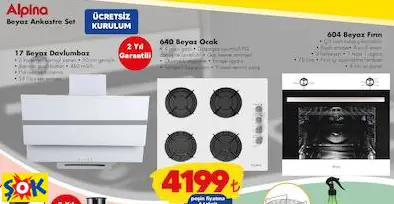 alpina Beyaz Ankastre Set alpina Beyaz Ankastre Set