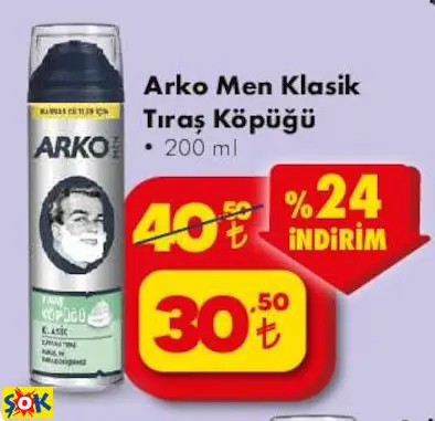 Arko Men Klasik Tıraş Köpügü