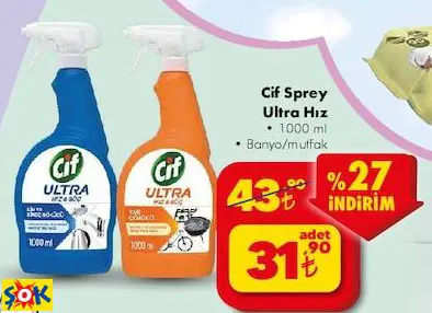 Cif Sprey Ultra Hız Cif Sprey Ultra Hız