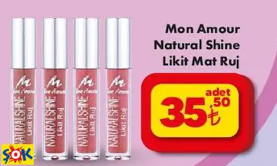 Mon Amour Natural Shine Likit Mat Ruj