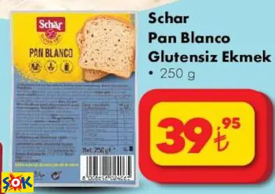 Schar Pan Blanco Glutensiz Ekmek