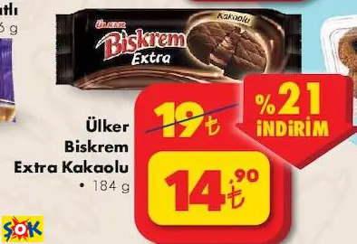 Ülker Biskrem Extra Kakaolu Ülker Biskrem Extra Kakaolu