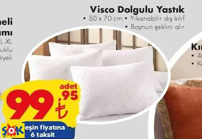 Visco Dolgulu Yastık