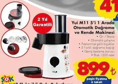 Yui M11 5’İ 1 Arada Otomatik Doğrama Ve Rende Makinesi