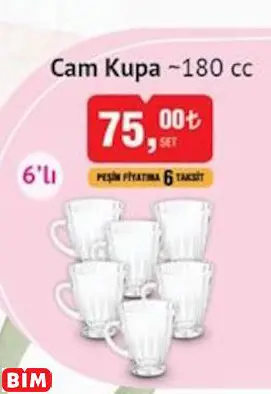 Glass İn Love Cam Kupa