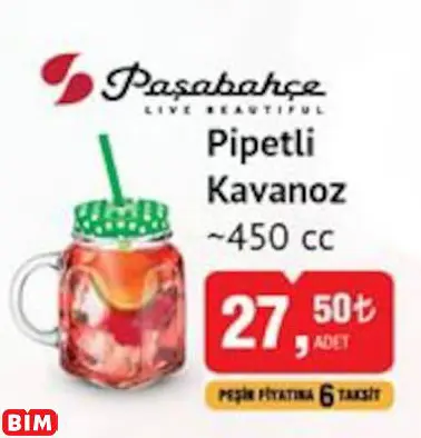 Paşabahçe Pipetli Kavanoz